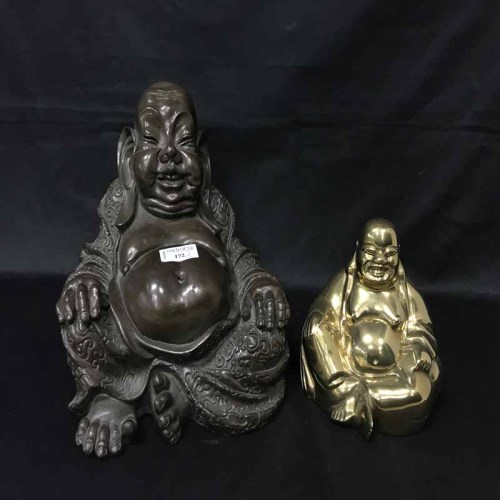 Lot 172 - TWO 20TH CENTURY BUDDAH FIGURES