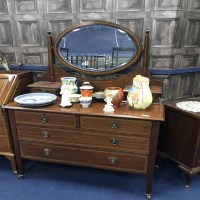 Lot 173 - MAHOGANY DRESSING CHEST AND TWO PAIRS OF...