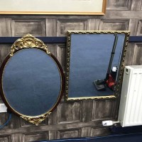 Lot 182 - TWO GILT WALL MIRRORS