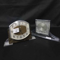 Lot 188 - TWO ART DECO MANTEL CLOCKS and two other...