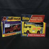 Lot 228 - LOT OF DIECAST FIRE ENGINES along with...