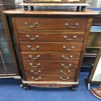 Lot 255 - CHIPPENDALE STYLE OAK CHEST OF DRAWERS