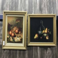 Lot 326 - TWO STILL LIFE OIL PAINTINGS