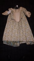 Lot 371 - FLORAL AND CREAM TOP AND SKIRT theatrical...