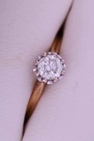 Lot 1975 - DIAMOND SOLITAIRE RING the brilliant cut...