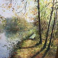 Lot 397 - ETANG A ECHARCON (WOODLAND SCENE) by...