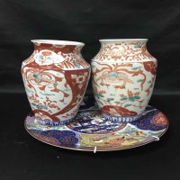 Lot 414 - PAIR OF EARLY 20TH CENTURY JAPANESE ARITA...