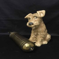 Lot 458 - VINTAGE BRASS FIRE EXTINGUISHER along with a...