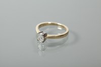 Lot 1978A - DIAMOND SOLITAIRE RING the oval cut diamond...