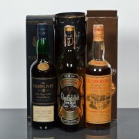 Lot 653 - GLENLIVET 18 YEAR OLD Single Speyside malt...