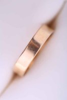 Lot 1982 - EIGHTEEN CARAT GOLD WEDDING BAND marked for...