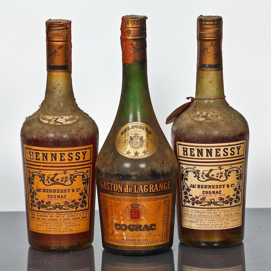 Lot 710 - HENNESSY BRAS ARME COGNAC (2) Cognac, France.