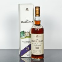 Lot 718 - THE MACALLAN 1967 18 YEAR OLD Single Highland...