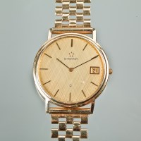 Lot 1001 - GENTLEMAN'S NINE CARAT GOLD ETERNA QUARTZ...
