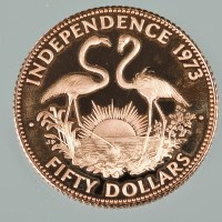 Lot 1020 - FIFTY DOLLARS COMMEMORATIVE COIN DATED 1973...