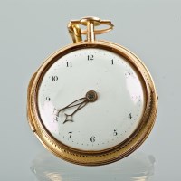 Lot 1024 - EARLY NINETEENTH CENTURY SILVER GILT PAIR...