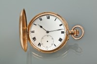 Lot 1075 - TWELVE CARAT GOLD FULL HUNTER POCKET WATCH the...