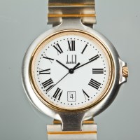 Lot 1076 - GENTLEMAN'S STAINLESS STEEL DUNHILL WRIST...