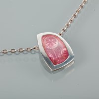 Lot 1103 - SCOTTISH SILVER AND ENAMEL PENDANT BY MALCOLM...