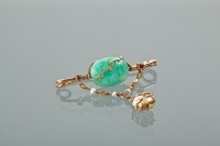 Lot 1116 - ARTS AND CRAFTS MOVEMENT GOLD, JADE, RUBY AND...