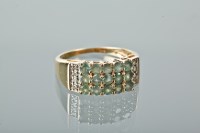 Lot 1160 - ALEXANDRITE AND DIAMOND DRESS RING the...