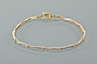 Lot 1248 - DIAMOND SET BRACELET set with brilliant cut...