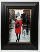 Lot 1760A - GERARD BURNS, RED COAT ON ST. VINCENT STREET...