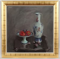 Lot 1768 - * NORMAN EDGAR, STILL LIFE WITH RED PEPPERS...