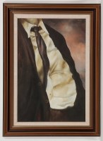 Lot 1788 - * MICHAEL FORBES, FAT MAN oil on canvas,...