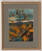 Lot 1794 - * ALISA TANNER, AUTUMN SUNSET watercolour on...