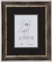 Lot 1795 - * JOHN BYRNE RSA, SELF PORTRAIT pencil and pen...