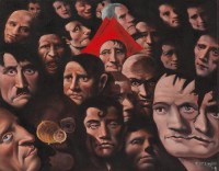 Lot 1803 - * FRANK MCFADDEN, PALIEDENS acrylic on canvas...