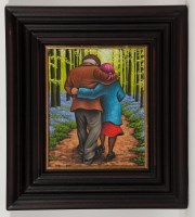 Lot 1867 - GRAHAM MCKEAN, BLUE BELLS oil on canvas,...