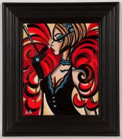 Lot 1881 - * LAETITIA GUILBAUD, CABARET STARLET acrylic...