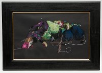 Lot 1933 - * KATHRYN KYNOCH RGI, CLOWN PUPPETS pastel on...