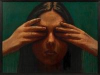 Lot 1939 - JASON DAVIS, AVOIDANCE oil on board, signed...