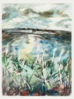 Lot 1957 - * ELIZABETH DUNCAN MEYER, SUNSET watercolour...
