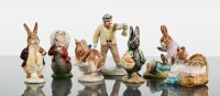 Lot 216 - SEVENTEEN BESWICK BEATRIX POTTER FIGURES...