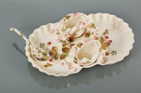 Lot 226 - VICTORIAN CRESCENT CHINA GEORGE JONES THREE...