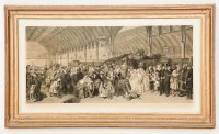 Lot 239 - AFTER FRITH PADDINGTON STATION steel engraving,...