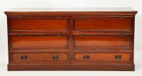 Lot 240 - EARLY 20TH CENTURY MAHOGANY CABINET with four...