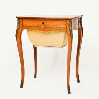 Lot 263 - LATE 19TH CENTURY GILT BRASS SATINWOOD WORK...