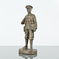Lot 280 - BRONZE 'WWI TOMMY' STATUE BY CHARLOTTE ZEEPVAT...