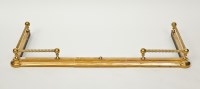 Lot 311 - 20TH CENTURY LACQUERED BRASS FIRE KERB with...