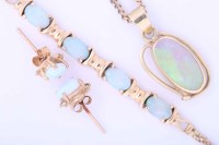 Lot 2068A - COLLECTION OF OPAL SET JEWELLERY comprising of...