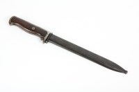Lot 372 - WORLD WAR TWO BAYONET the scabbard inscribed...