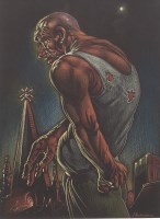 Lot 56 - * PETER HOWSON OBE, JOURNEY'S END pastel on...