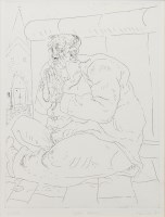 Lot 150 - * PETER HOWSON OBE, LAST PRAYER etching,...