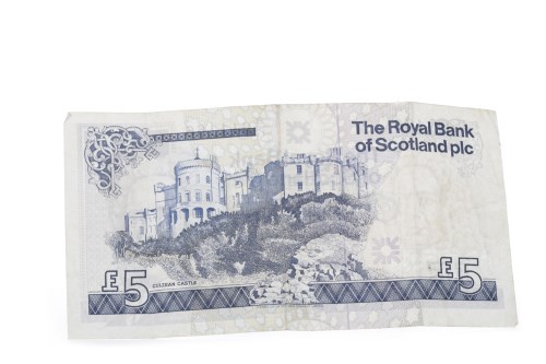 Lot 519 - THE ROYAL BANK OF SCOTLAND £5 FIVE POUNDS NOTE...
