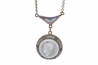 Lot 665A - NINETEENTH CENTURY CLASSICAL REVIVAL NECKLET...